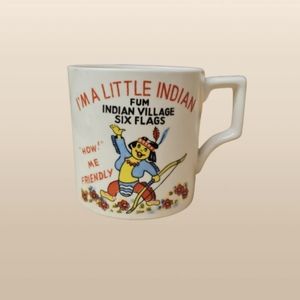 Vintage American Native 6 Flags Mug